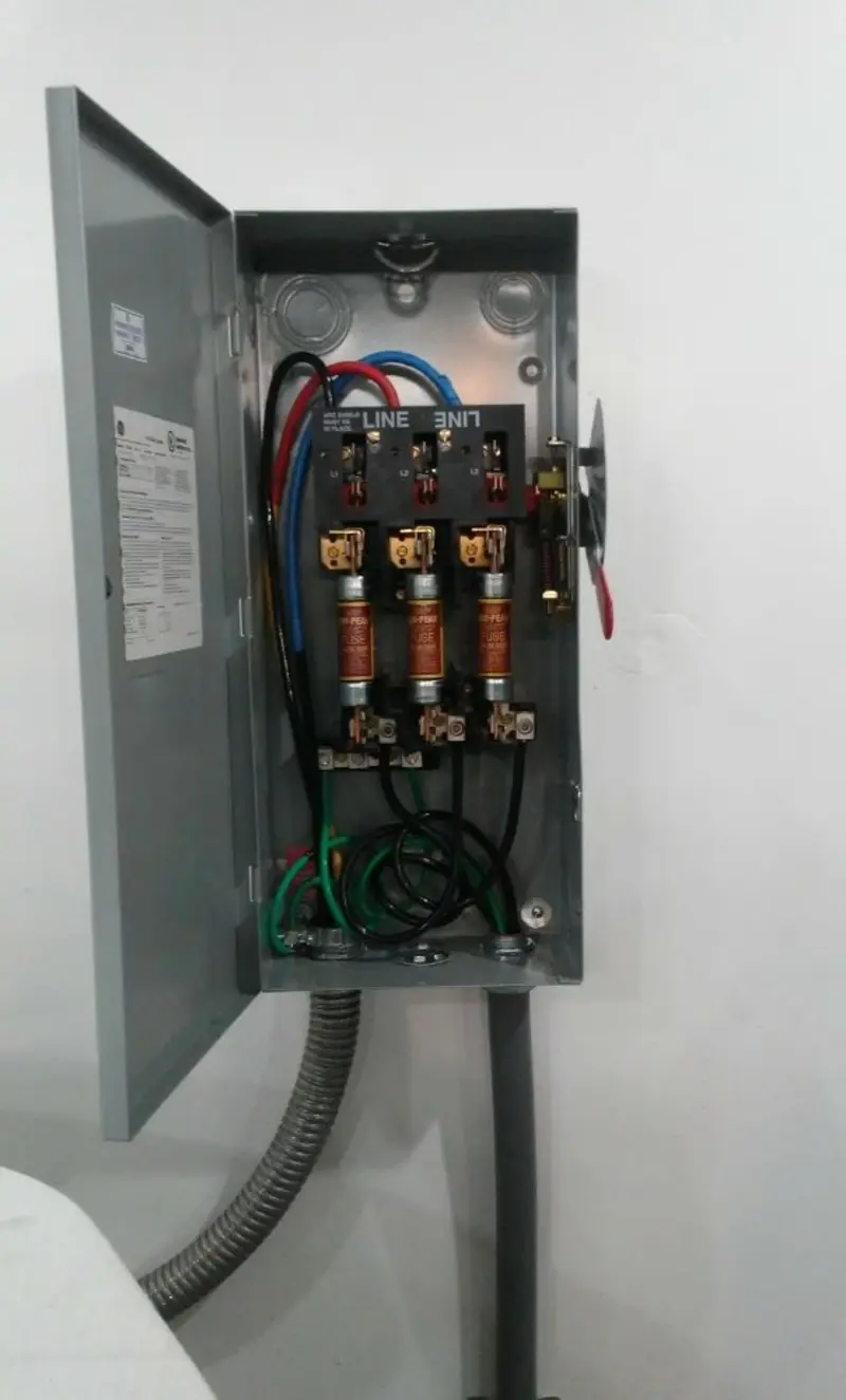 Three-phase disconnect switch installed for Electrical Wiring & Rewiring in Falmouth